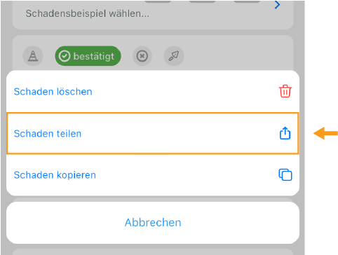 Schaden teilen
